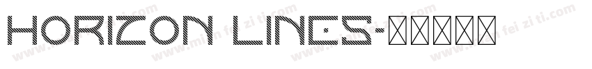 Horizon Lines字体转换